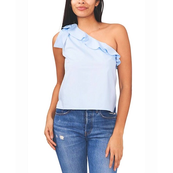 Riley & Rae Woman’s One Shoulder Ruffle Top - Picture 1 of 5